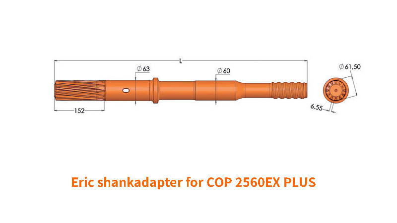 COP 2560EX PLUS鑿巖機釬尾