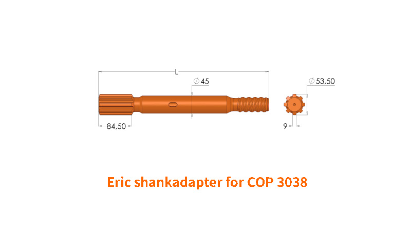COP 3038鑿巖機釬尾